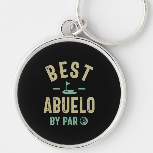 Mens Best Abuelo by Par Großvater Schlüsselanhänger (Vorne)