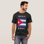 Mens Best Abuelo Ever Cuban Fathers Day Cuba Flag T-Shirt (Vorne ganz)