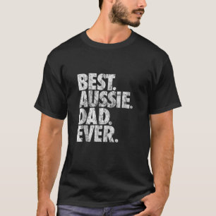 Mens Best Aussie Vater Ever Australian Shepherd Do T-Shirt