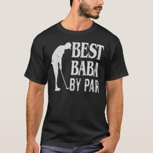 Mens Best Baba by Par Vintag Pro Golfer Vathers D T-Shirt