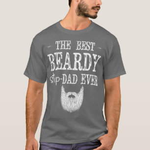 Mens Best Bartded Stepdad je Funny Gift für Vater T-Shirt
