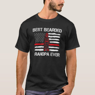 Mens Best Bartpa je Großvater Firefig T-Shirt