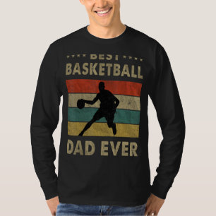 Mens Best Basketball Vater je Vintag Basketball F T-Shirt