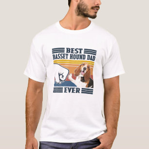 Mens Best Basset Hound Vater Ever Funny Dog Lover T-Shirt