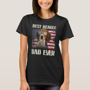 Mens Best Beagle Sonnenbrille Vater Ever American T-Shirt