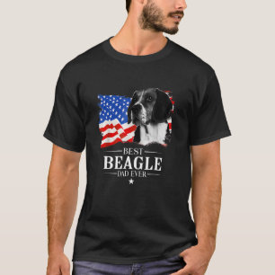 Mens Best Beagle Vater Ever American Flag Vater s  T-Shirt