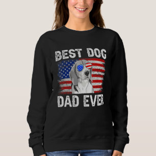 Mens Best Beagle Vater je amerikanische Flagge 4. Sweatshirt