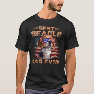 Mens Best Beagle Vater je Hemd Dog Lover America T-Shirt