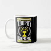Mens Best Bearded Boyfriend Trophy Mustache 1 Kaffeetasse (Links)
