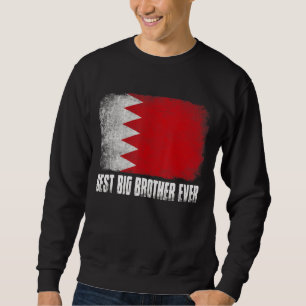 Mens Best Big Brother je Bahrain Flag Patriotic Sweatshirt