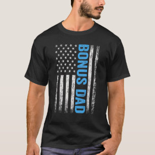Mens Best Bonus Vater je US-amerikanische Flagge f T-Shirt