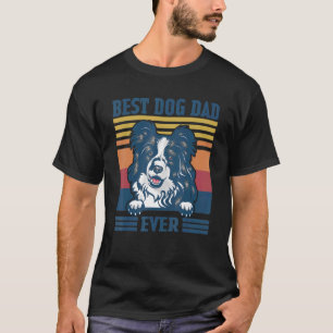 Mens Best Border Collie Vater Ever Dog Vater Vater T-Shirt