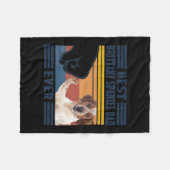 Mens Best Brittany Spaniel Vater Ever Funny Dog Fleecedecke (Vorderseite (Horizontal))