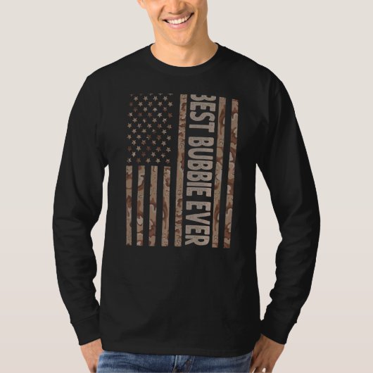 Mens Best Bubbie je US American Flag Großartige Fa T-Shirt (Vorderseite)
