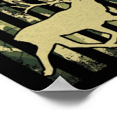 Mens Best Buckin' Grampie jemals Camouflage Americ Poster (Ecke)