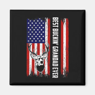 Mens Best Buckin Grandad Ever Shirt Hirschjagd B Magnet