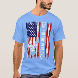 Mens Best Buckin Pepe Ever Deer Jagd Bucking F T-Shirt
