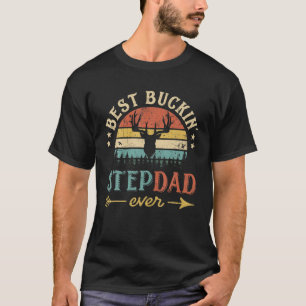 Mens Best Buckin' Stepdad je Vintag für Mens Fu T-Shirt