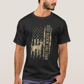 Mens Best Buckin Vater Ever American Flag Vater s T-Shirt