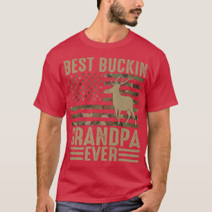 Mens Best Bucking Grandpa Ever Deer Moose Hogs Hun T-Shirt