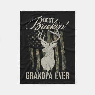 Mens Best Buckin'Opa Ever Hunter Camouflage C Fleecedecke