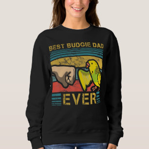 Mens Best Budgie Vater je Vaterhood Parakeet Fath Sweatshirt