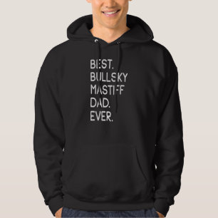 Mens Best Bullsky Mastiff Vater je Hoodie