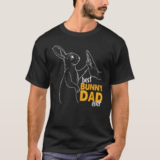 Mens Best Bunny Vater je Rabbit Daddy Bunny Vater T-Shirt (Vorderseite)
