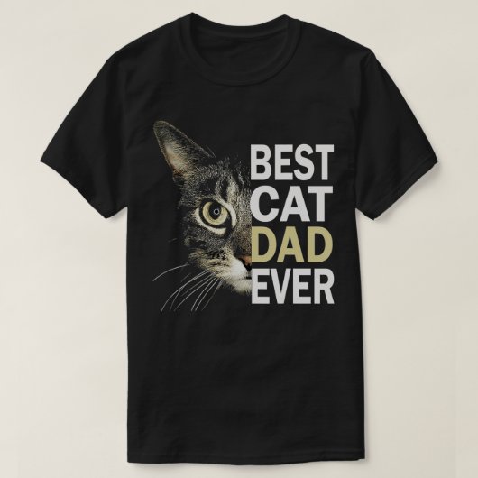 Mens best Cat Papa jemals Funny Cat Lover Cat Vate T-Shirt (Design vorne)