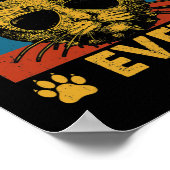 Mens Best Cat Step Vater Ever Funny Cat Vater Vate Poster (Ecke)