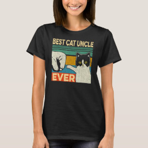 Mens Best Cat Uncle Ever Cat Vater Vatertag T-Shirt