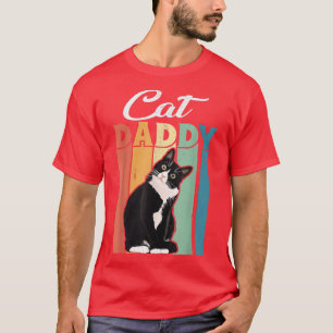 Mens Best Cat Vater Daddy Ever Cat Lover Vintager  T-Shirt