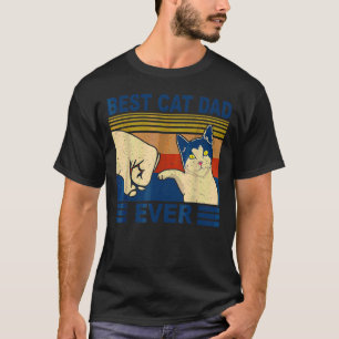 Mens Best Cat Vater Ever Faustblase Katzenkatze Da T-Shirt