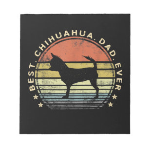 Mens Best Chihuahua Papa je Chi Dog Lover Geschenk Notizblock