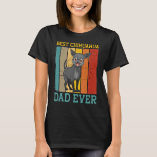 Mens Best Chihuahua Vater je Retro Vintag Niedlich T-Shirt