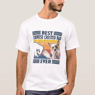Mens Best Chinese Created Dog Vater Ever Funny Dog T-Shirt