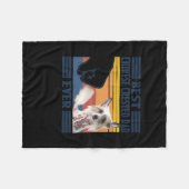 Mens Best Chinese Crested Hund Vater Ever Funny Do Fleecedecke (Vorderseite (Horizontal))