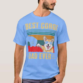 Mens Best Corgi Vater Ever Funny Corgi Dog Vater F T-Shirt