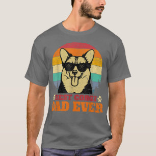 Mens Best Corgi Vater Ever Vintag Funny Corgi Dog T-Shirt