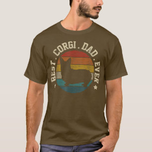 Mens Best Corgi Vater Ever Vintag Funny Niedlich C T-Shirt