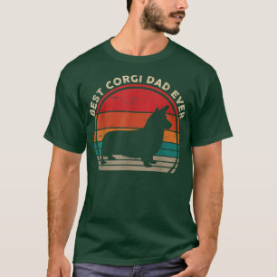 Mens Best Corgi Vater Ever Vintag Vatertag Hund L T-Shirt