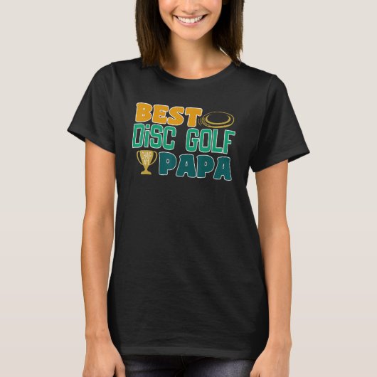 Mens Best Dad By Par Disc Golf T-Shirt (Vorderseite)