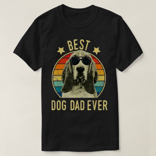 Mens Best Dog Dad Ever Basset Hound Father's Day G T-Shirt (Design vorne)