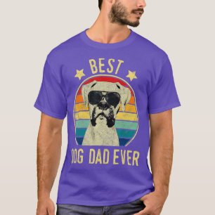Mens Best Dog Dad Ever Boxer Fathers Day Gift T-Shirt