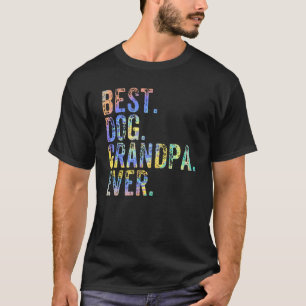 Mens Best Dog Opa je Großvater Vatertag T-Shirt