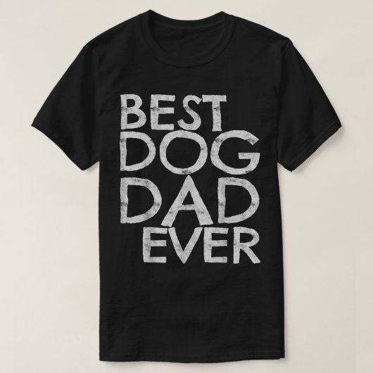 Mens Best Dog Vater je Dog Lover Geschenk T-Shirt (Design vorne)
