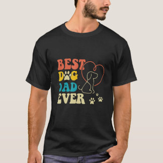 Mens Best Dog Vater je Niedlich Vatertag sarkastis T-Shirt