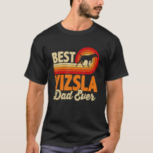Mens Best Dog Vater je Vizsla Retro Vintag T-Shirt