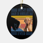 Mens Best Dogue De Bordeaux Vater Ever Funny Dog Keramik Ornament (Links)