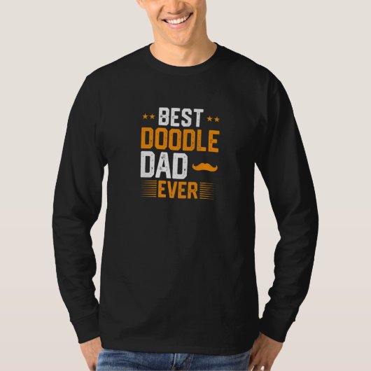 Mens Best Doodle Dad Ever   T-Shirt (Vorderseite)